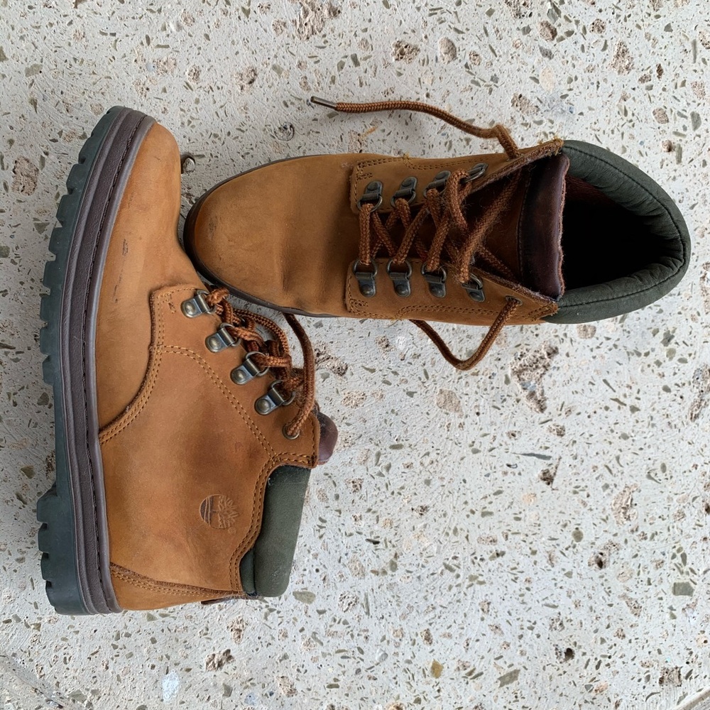 Sz 7.5 vintage timberland lace up ankle boots
